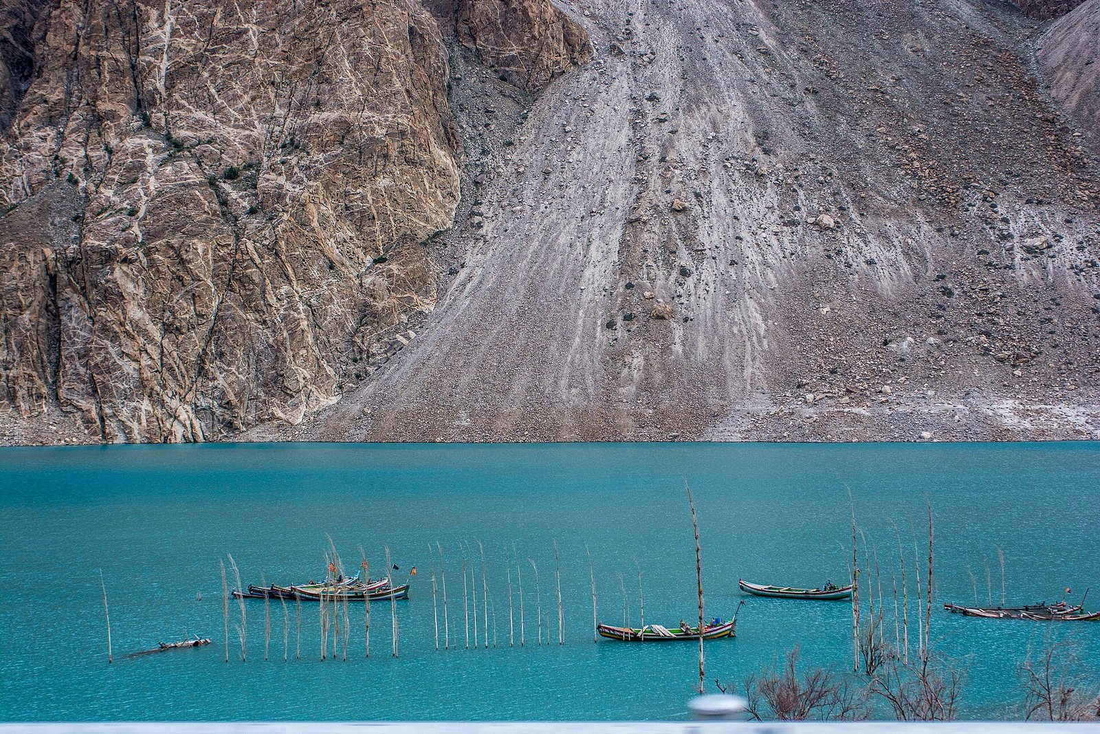 Attabad Lake in Gojal, Upper Hunza