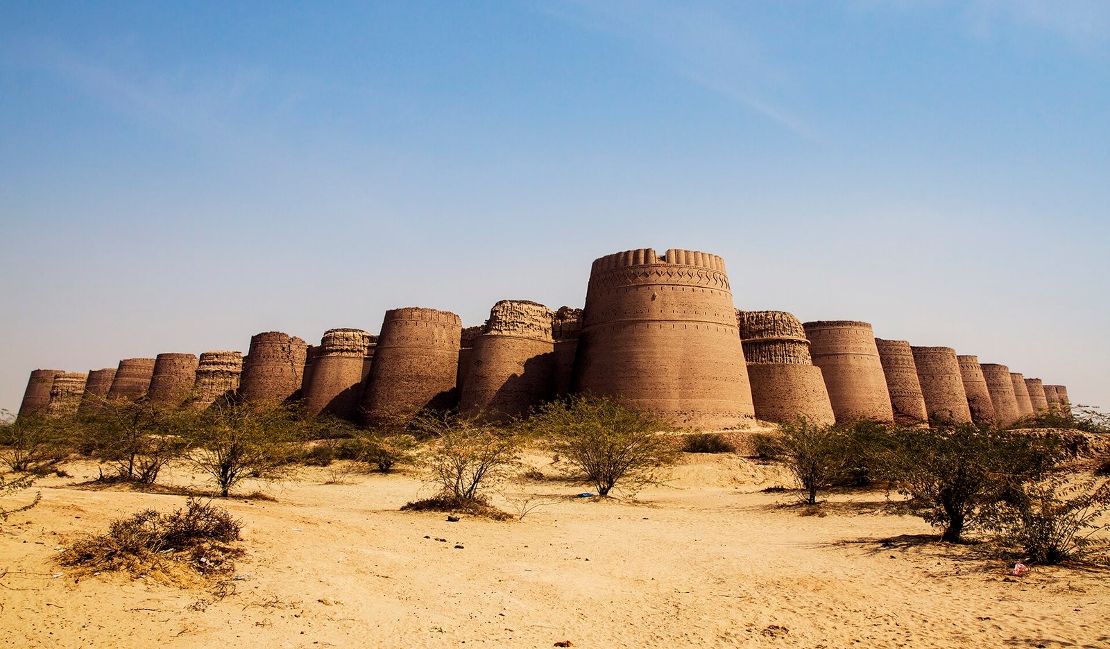 Derawar Fort in the Cholistan Desert near Bahawalpur