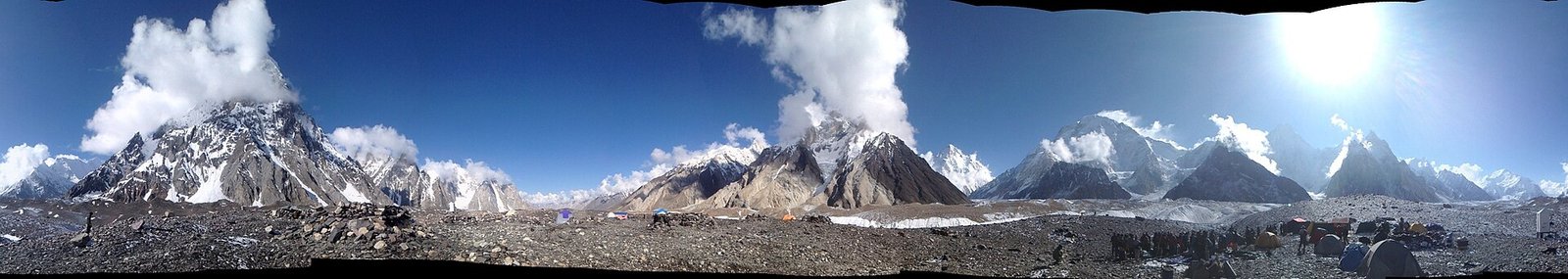 Concordia panorama at the junction of the Baltoro and Godwin-Austen glaciers