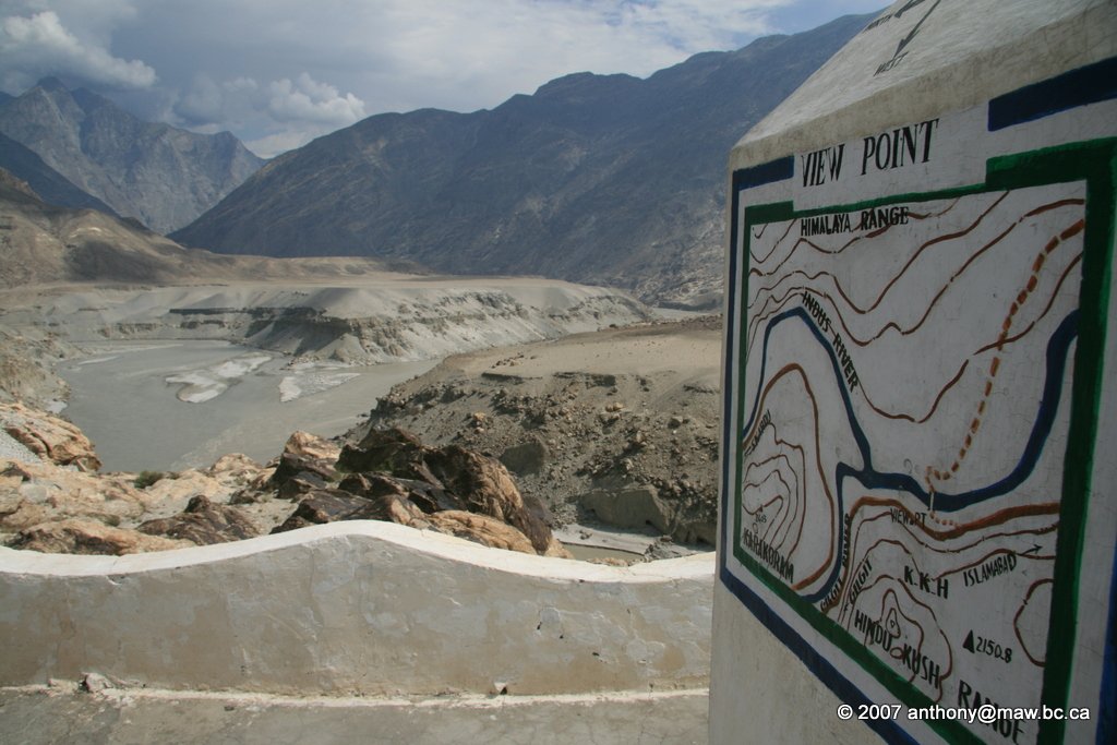The junction of the Himalaya, Karakoram and Hindu Kush on the Karakoram Highway