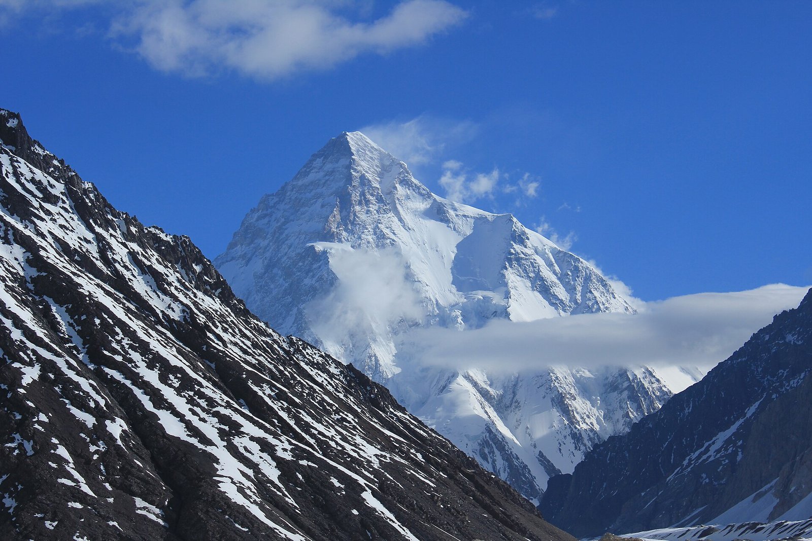 K2 base camp trek cost guide: K2 seen from Concordia