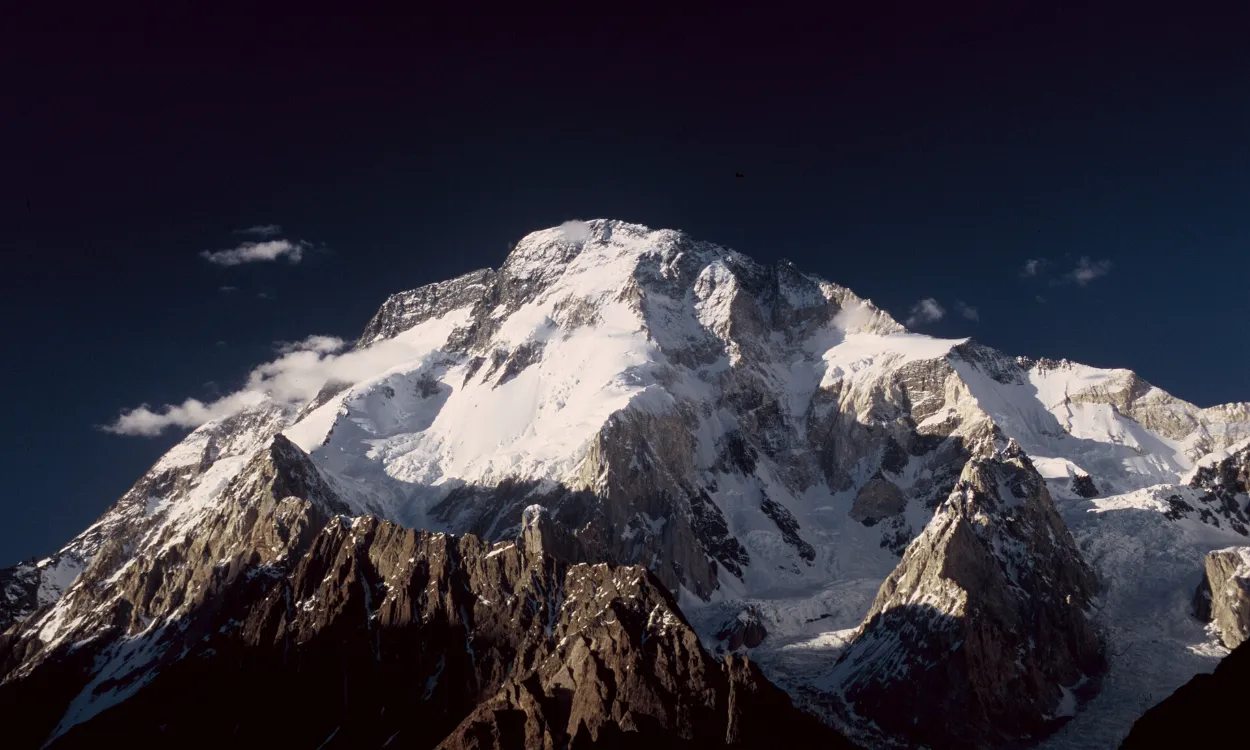 Broad Peak (8,051 m), the 12th-highest mountain on earth, in the Karakoram, Pakistan