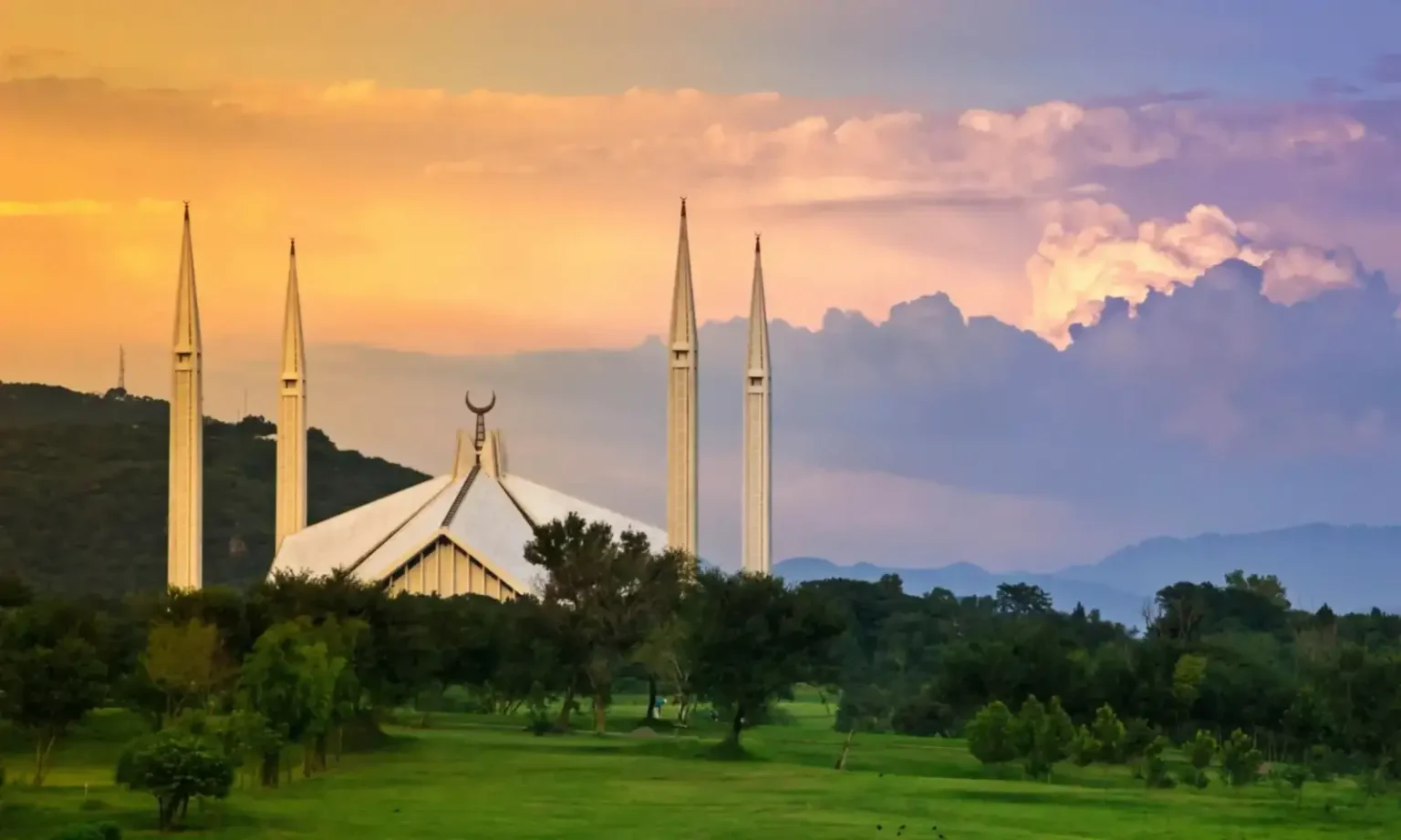Faisal Mosque in Islamabad, Pakistan's capital