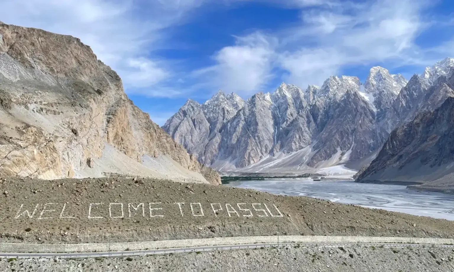 Passu Cones above the Karakoram Highway in Upper Hunza, Gilgit-Baltistan, Pakistan