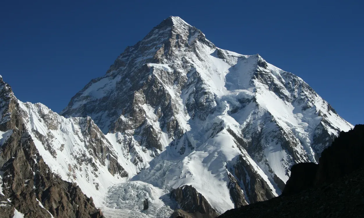 K2, the world’s second-highest mountain, seen on the K2 Base Camp Trek in Pakistan