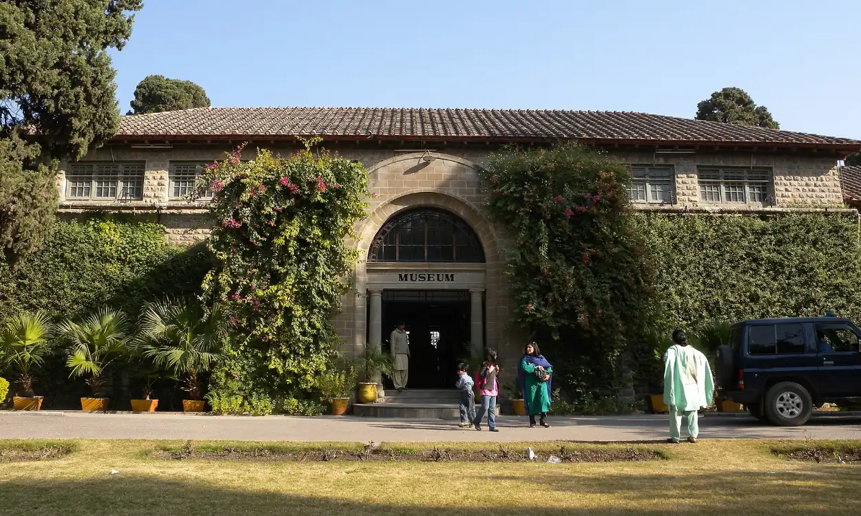 The Taxila Museum building and gardens near Islamabad, Pakistan